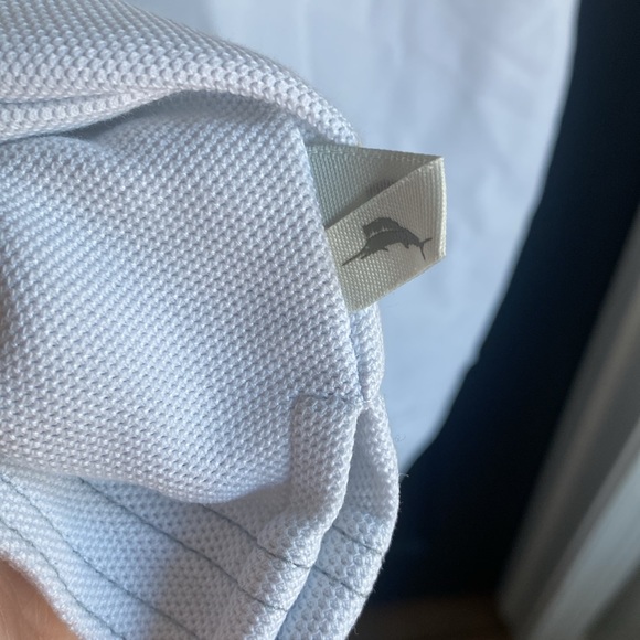 Tommy Bahama Men Polo Shirt Medium White Pima Cotton Blend Logo Embroidered - Picture 5 of 5